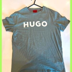 HUGO Men's Casual Blue Tee